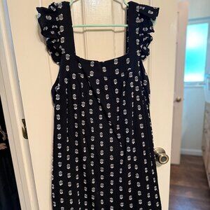 LOFT Black & White Summer Dress